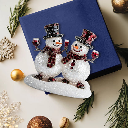 Shineful Acrylic Ornament Snowy Cheers Snowman