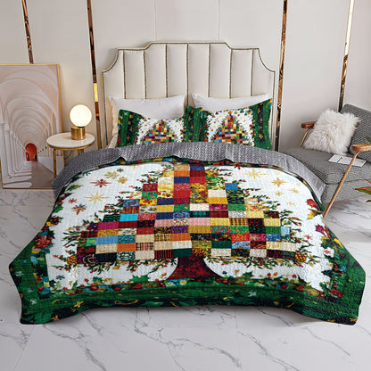 Shineful All Season Quilt 3-Piece Set - Merry Quiltmas Tree