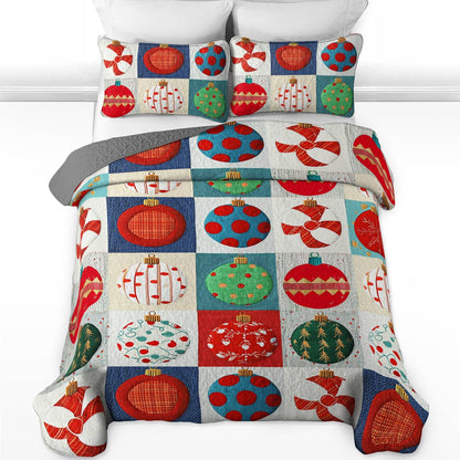 Shineful All Season Quilt 3-Piece Set Cute Ornaments