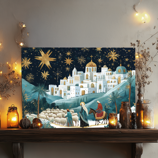 Shineful 2D Metal Sign Midnight Nativity