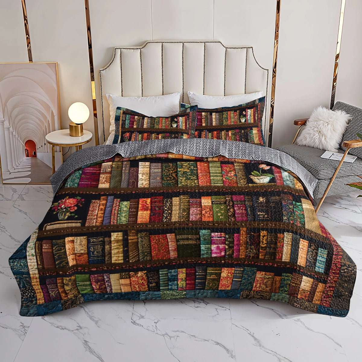 Shineful All Season Quilt 3-Piece Set - Bookworm's Paradise