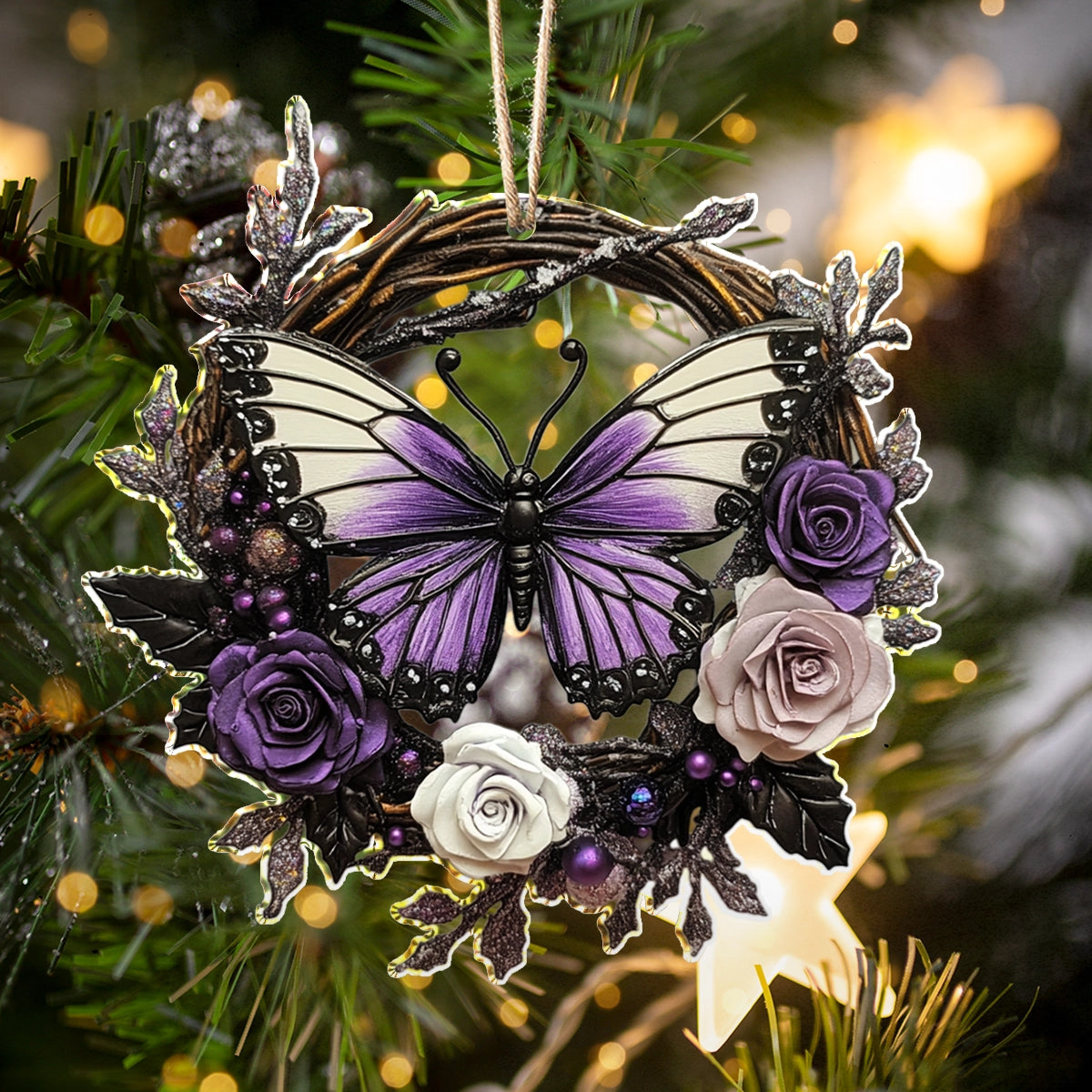 Shineful 2D Acrylic Ornament Mystic Twilight Butterfly