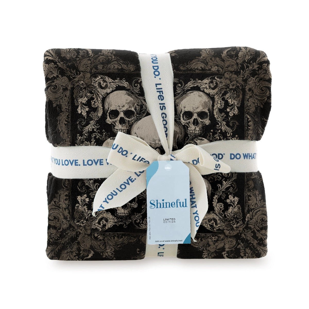 Shineful Fleece Blanket Gothic Skull Majesty