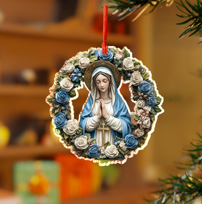 Shineful 2D Acrylic Ornament - Mary's Blessing