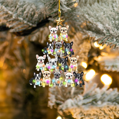 Shineful Acrylic Ornament Cuddle Time Frenchie