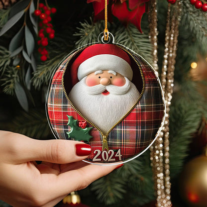 Shineful 2D Acrylic Ornament Santa Surprise