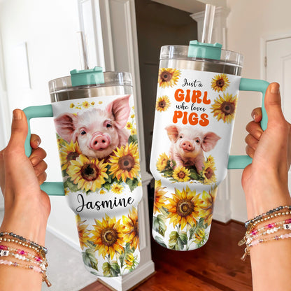 Shineful Tumbler Sunflower Piglet Charm