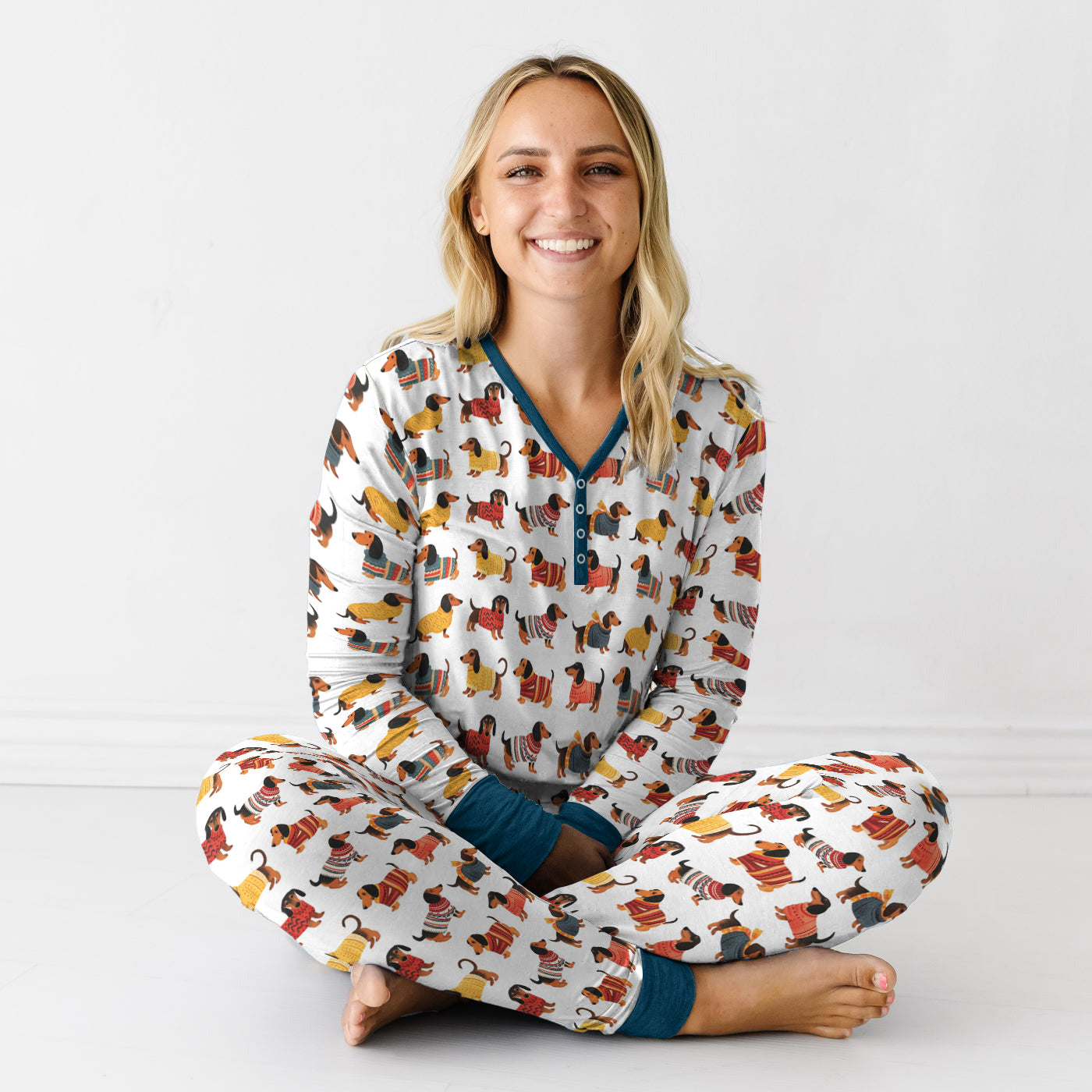 Shineful Pajama Sets Cute Dachshund