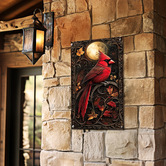 Shineful 2D Metal Sign Classic Cardinal Elegance