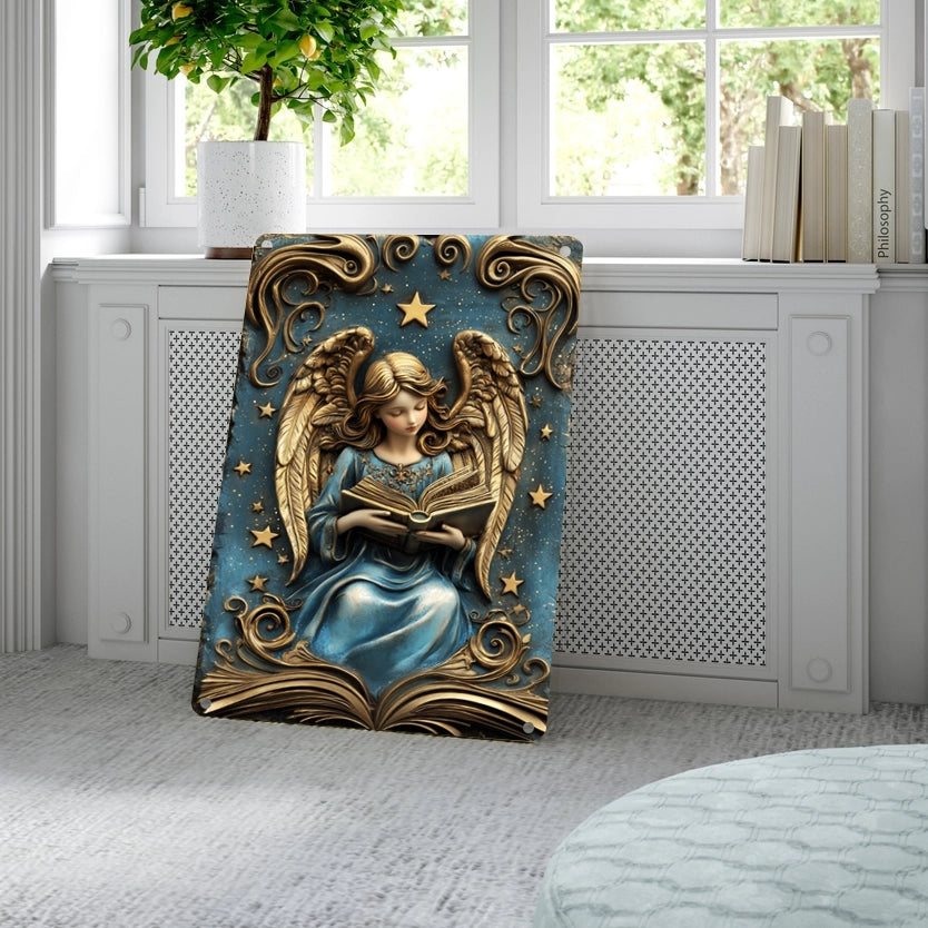 Shineful 2D Metal Sign Angel of Stars and Stories