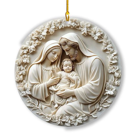 Shineful Acrylic Ornament Custom Photo Christmas Holy Family Blessed