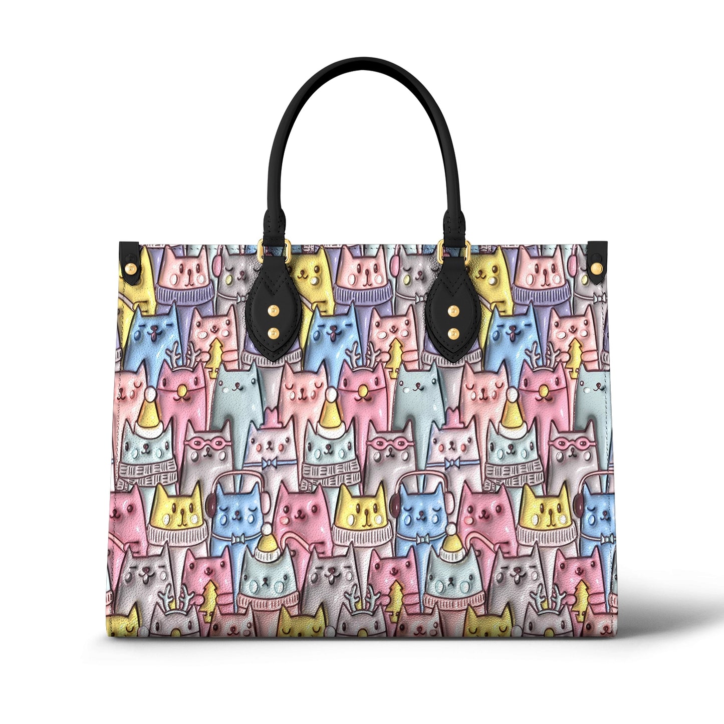 Shineful Leather Bag Cat 3D