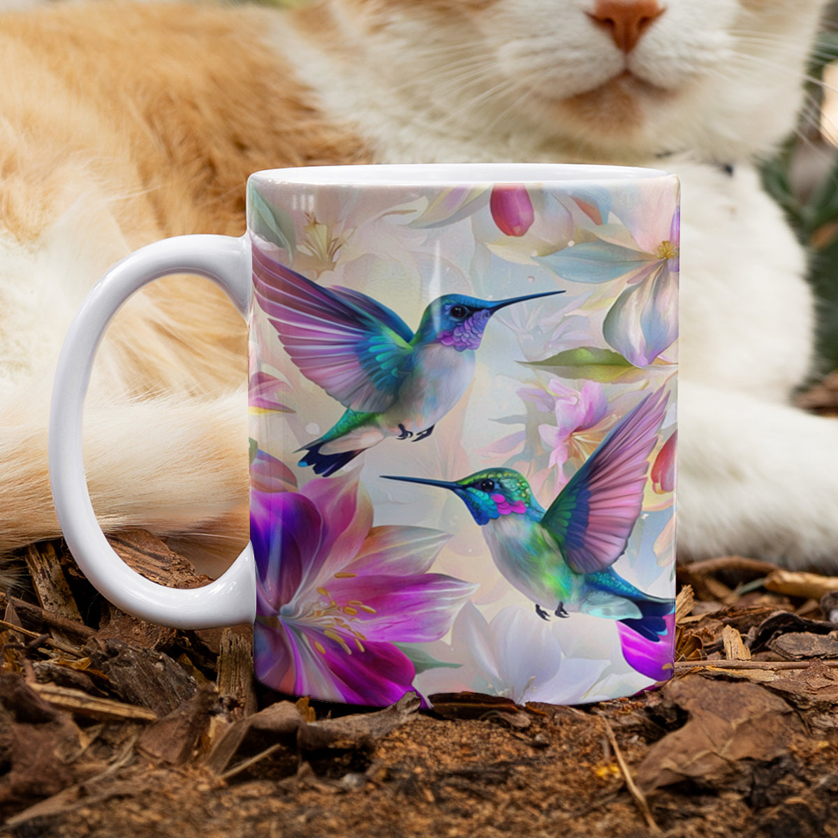 Shineful Ceramic Mug Hummingbird Serenity