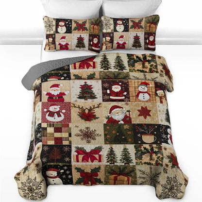 Shineful All Season Quilt 3-teiliges Set Cozy Christmas 