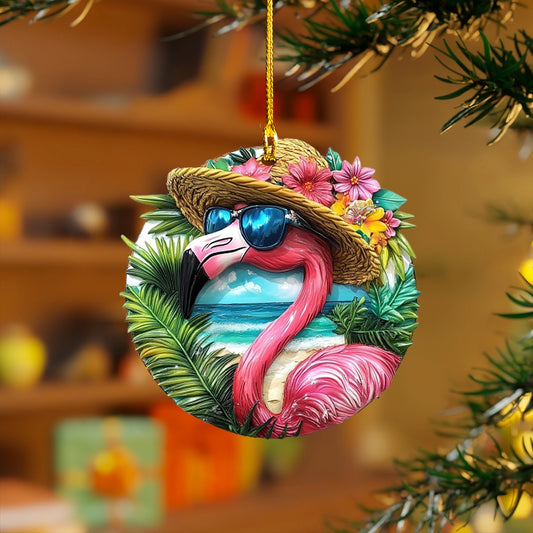 Shineful Acrylic Ornament Tropical Holiday Flamingo