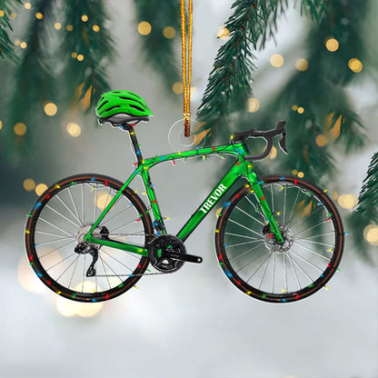 Glänzendes 2D-Acryl-Ornament - Personalisierte Rennrad-Kollektion 