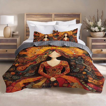 Shineful All Season Quilt 3-Piece Set Mystic Maiden