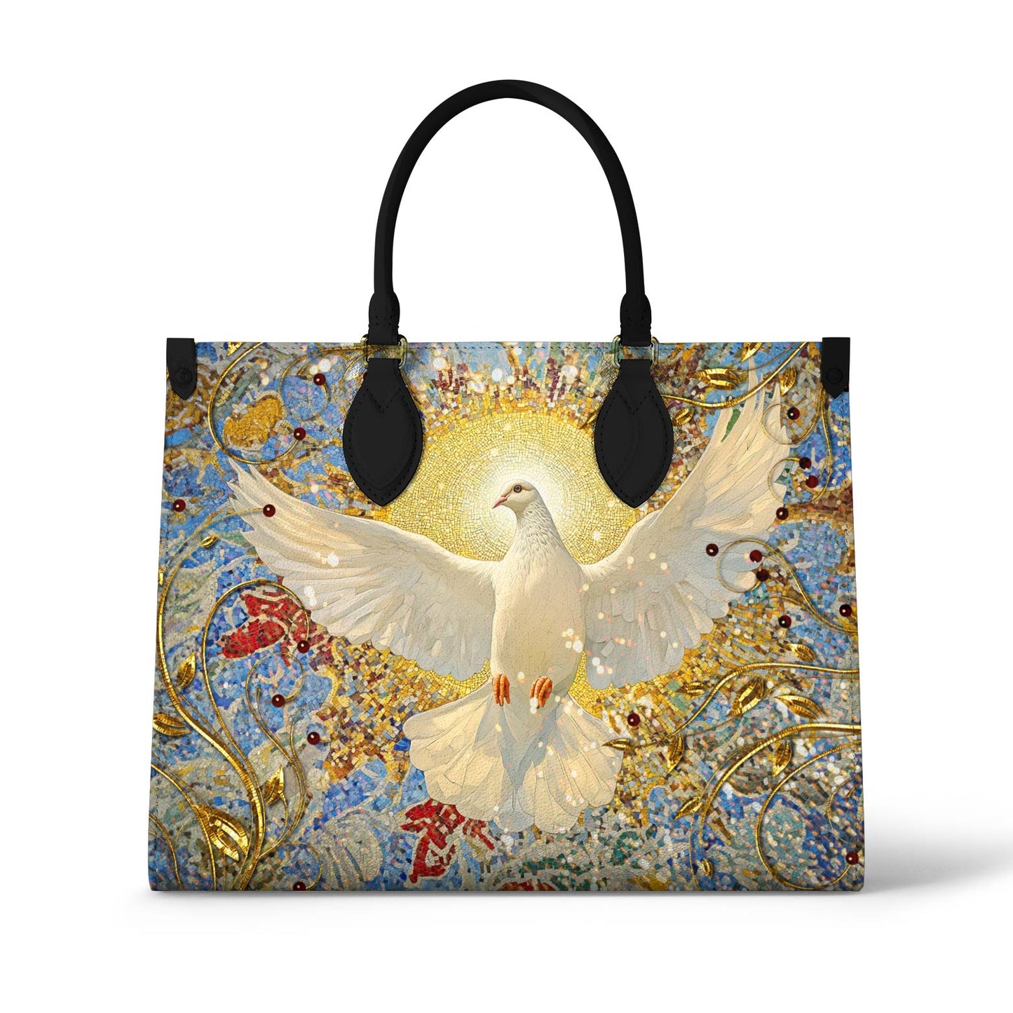 Sac en cuir brillant Saint-Esprit