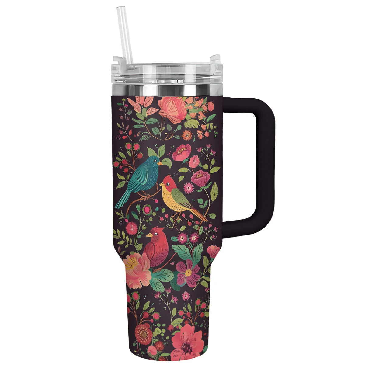 Bird 40 Oz Shineful™ Tumbler Colorful Garden Mn8 40Oz