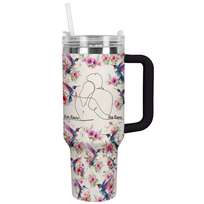 Hummingbird 40 Oz Shineful™ Tumbler Personalized Love Forever Mn8 40Oz