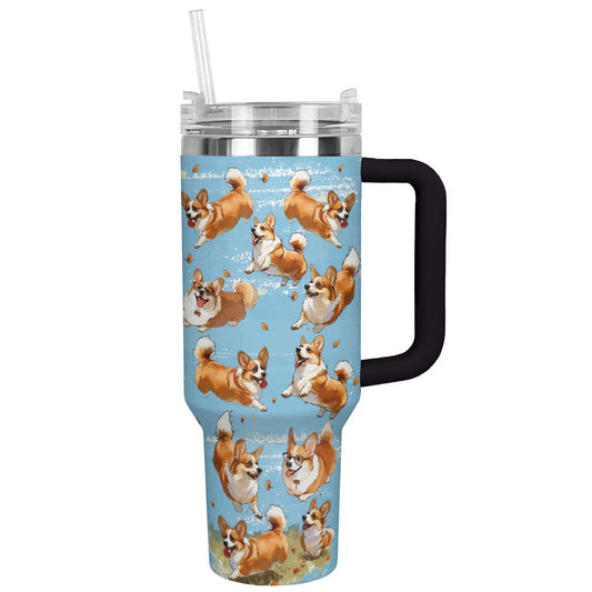 Corgi 40 Oz Shineful™ Tumbler Dynamic Corgis Mn8 40Oz