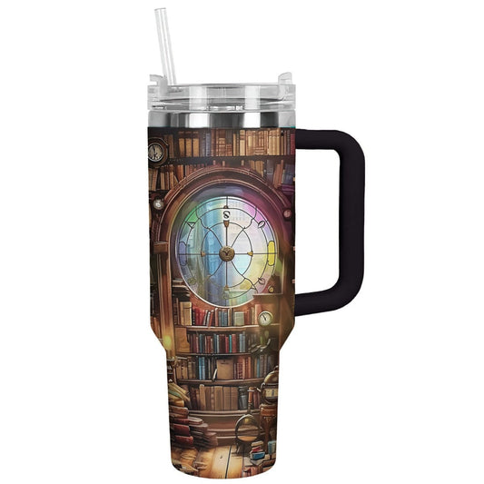 Reading 40 Oz Shineful™ Tumbler Vintage Bookshelf Mn8 40Oz