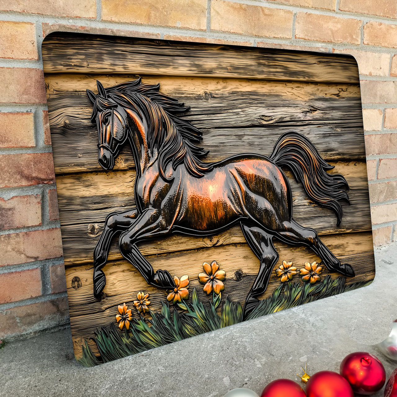 Shineful 2D Metal Sign - Rustic Gallop