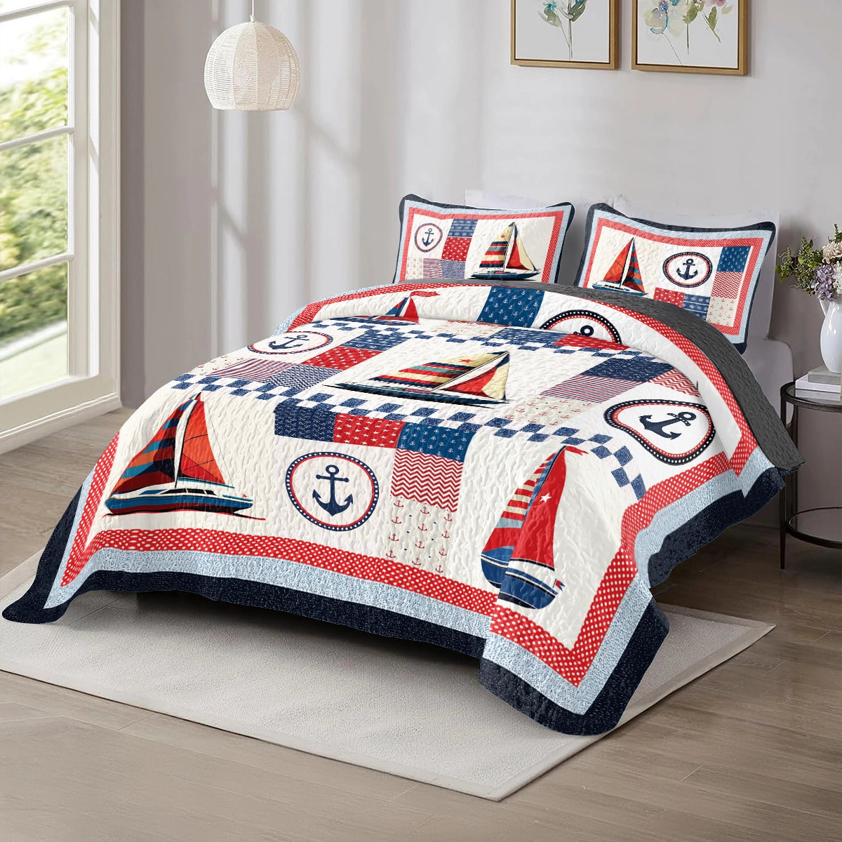 Shineful All Season Quilt 3-Piece Set - Sail Into Comfort