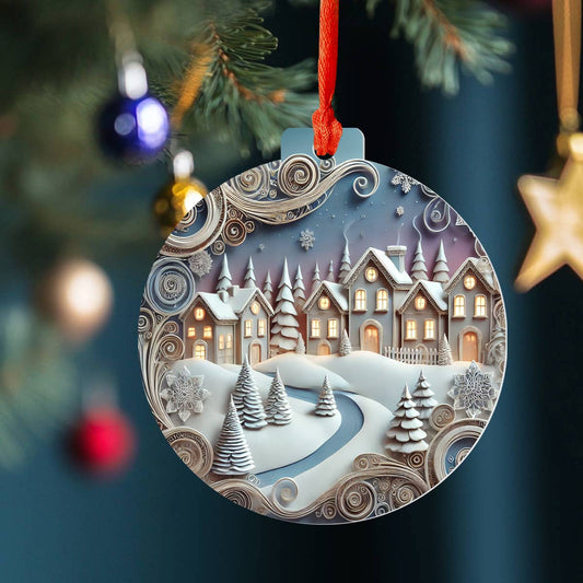 Shineful 2D Acrylic Ornament Cozy Christmas