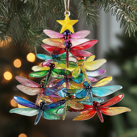 Shineful 2D Acrylic Ornament Dragonfly Dream Tree