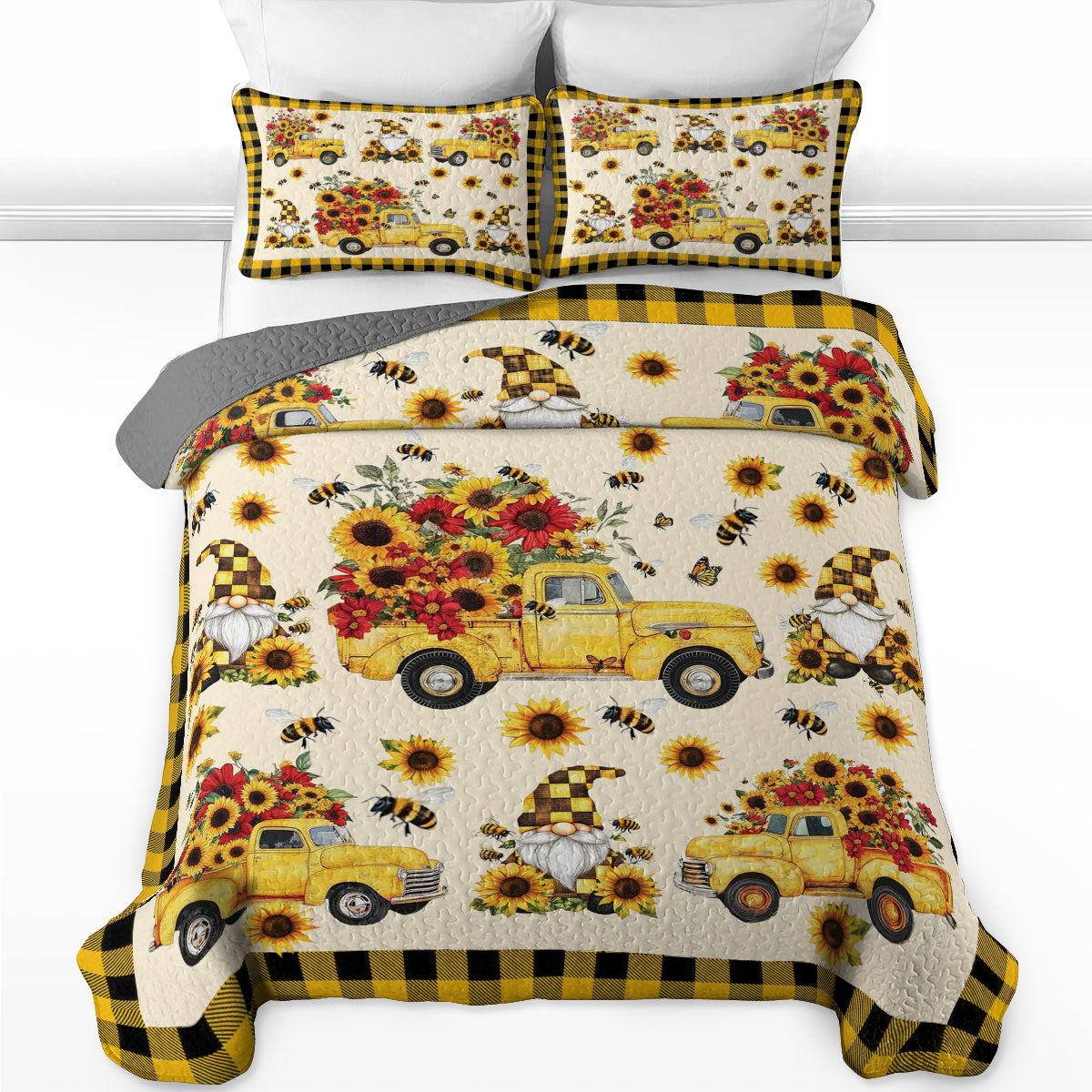 Shineful All Season Quilt 3-Piece Set Bee Kisses