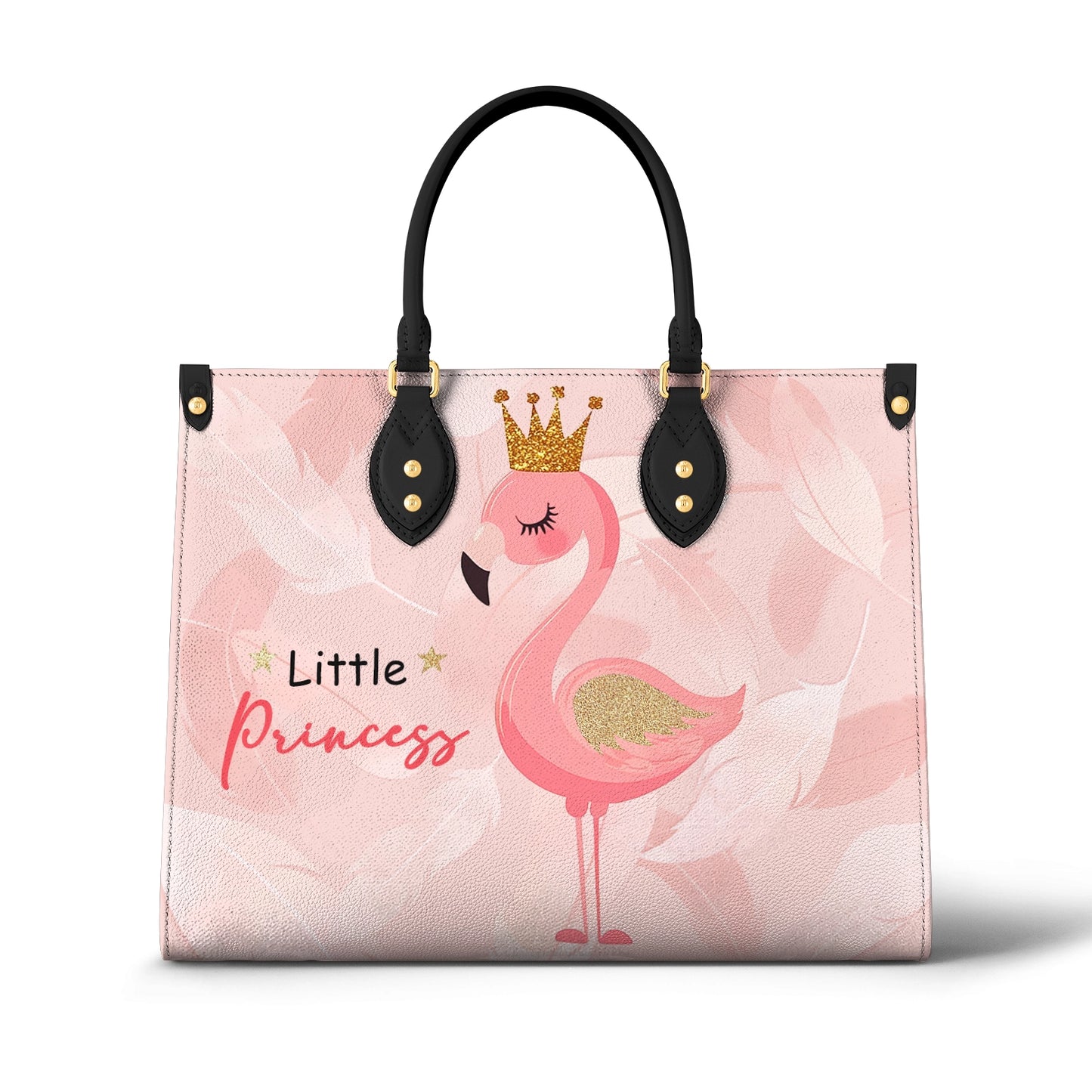 Sac en cuir brillant Little Princess Flamingo