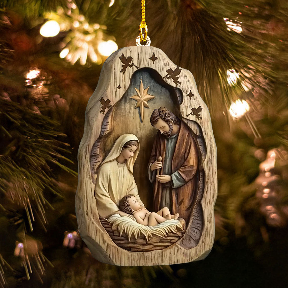 Shineful 2D Acrylic Ornament - Holy Night Nativity