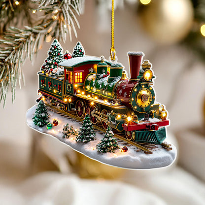 Shineful 2D Acrylic Ornament Twinkling Train