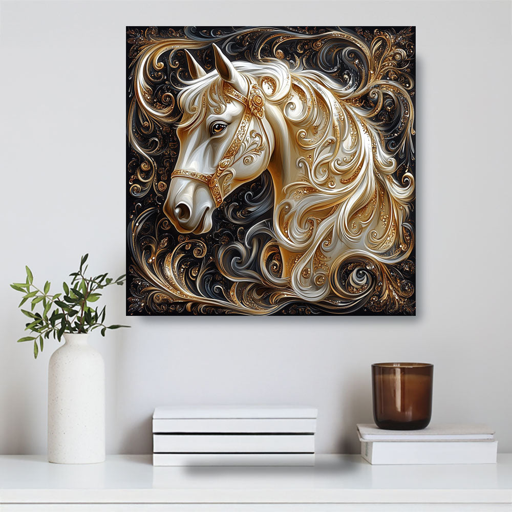 Shineful 2D Metal Sign Stunning Horse