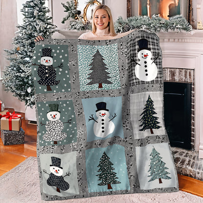 Shineful Fleece Blanket Frosty Winter Wonderland