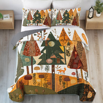 Shineful All Season Quilt 3-Piece Set - Whimsical Forest