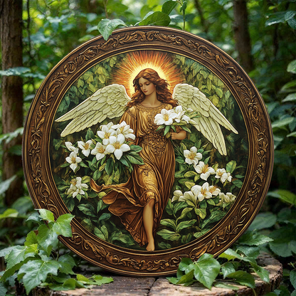 Shineful 2D Wooden Plaque, Hanging Decor, Door Sign Angel's Grace