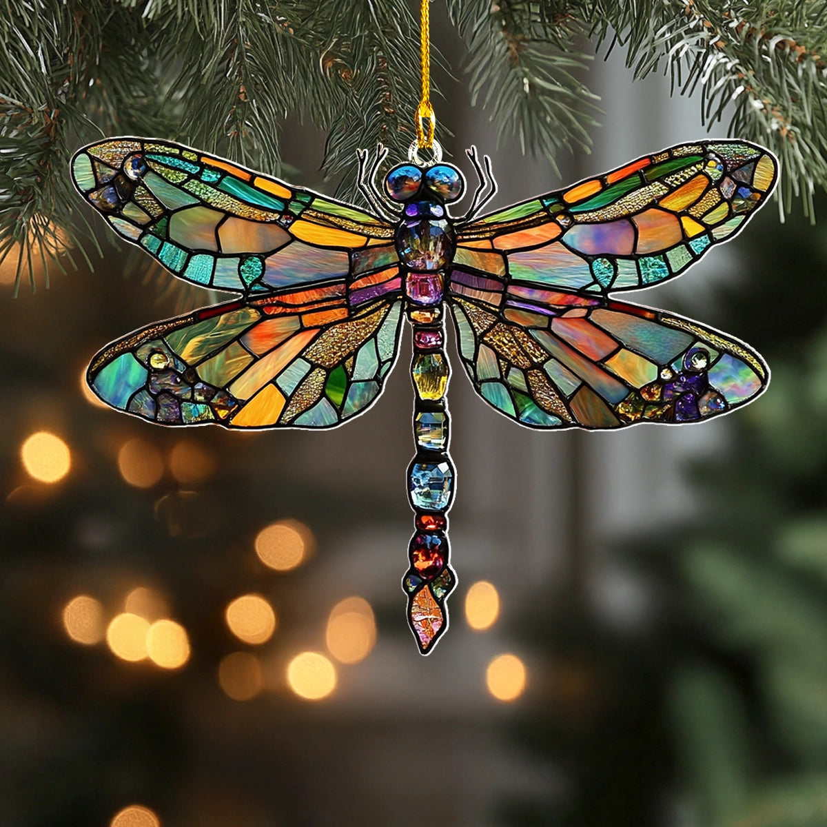 Shineful 2D Acrylic Ornament Mystic Wings Dragonfly