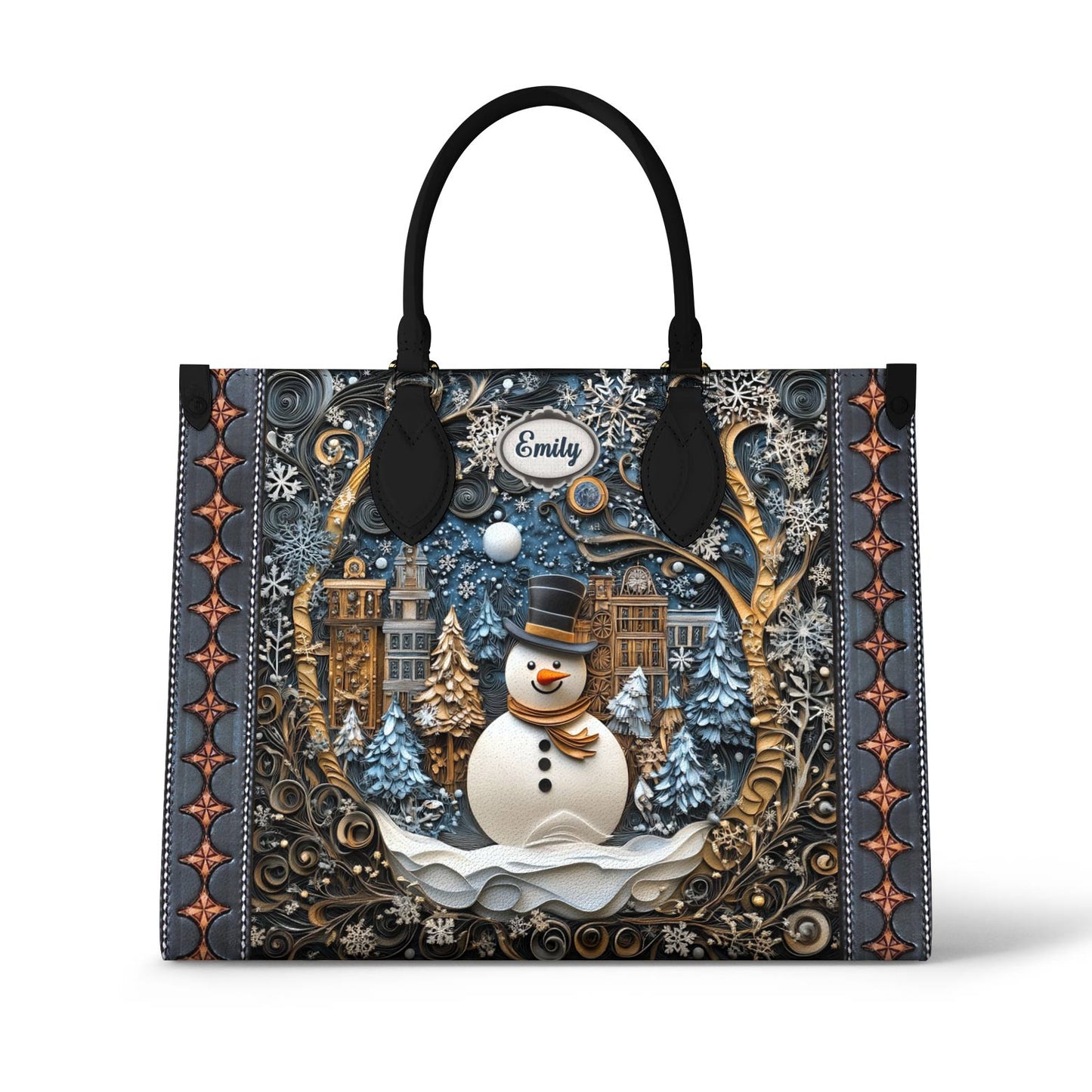 Sac en cuir brillant Frosty Night Cheer