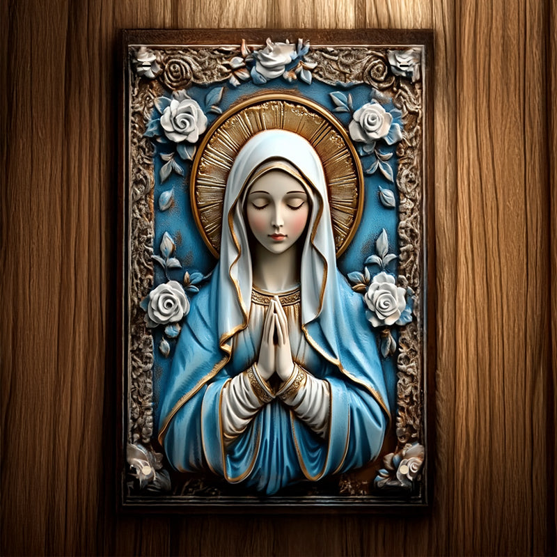 Shineful 2D Metal Sign Graceful Virgin Mary