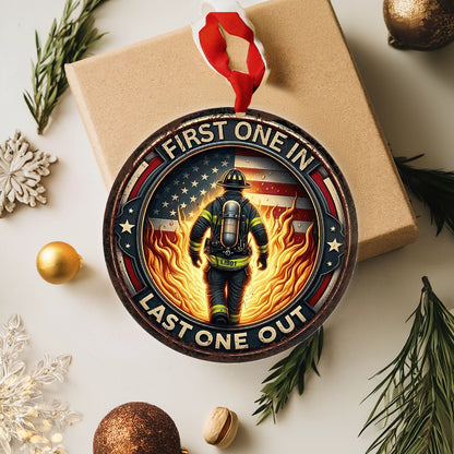 Shineful 2D Acrylic Ornament Brave Firefighter’s Spirit