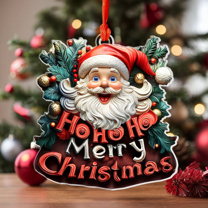 Shineful 2D Acrylic Ornament - Santa's Merry Christmas