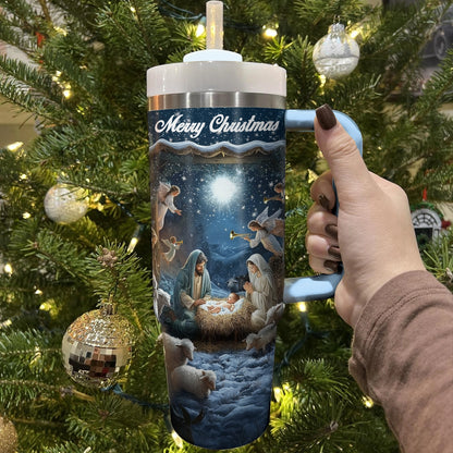 Shineful Tumbler Nativity Blessing Silence Night