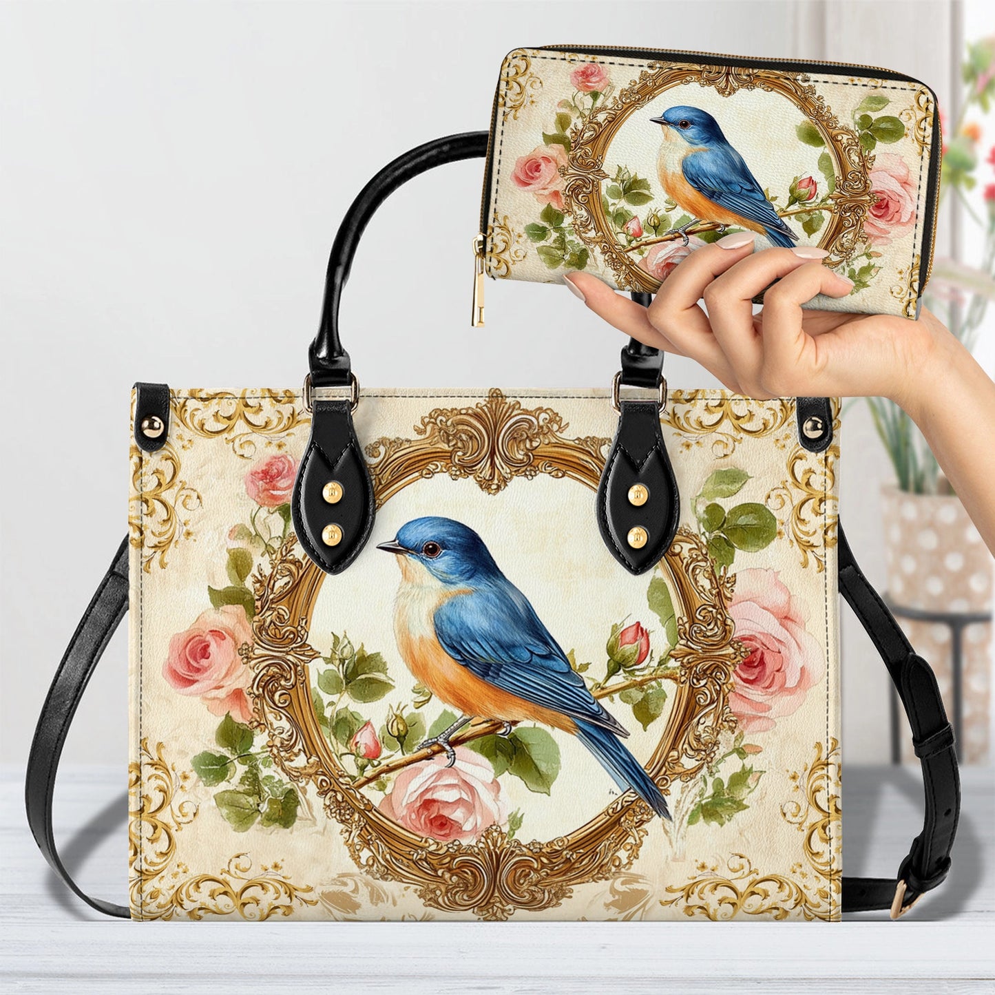 Shineful Leather Bag Royal Charm Bluebird