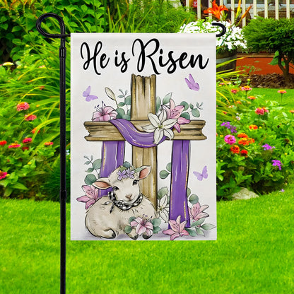 Shineful Garden Flag 12" x 18" Lamb of Hope