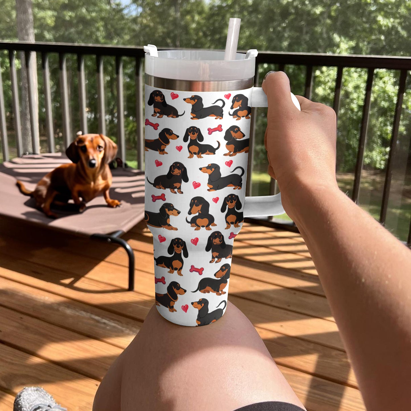 Shineful Tumbler Dachshund Heartstrings