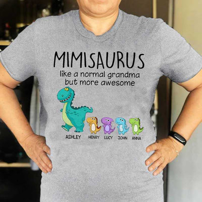 Shineful T-shirt Grandmasaurus And Kids Personalized Shirt