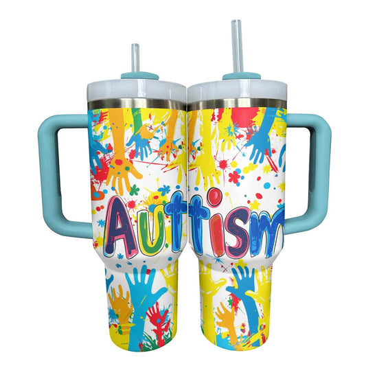 Shineful Tumbler Be Happy Autism