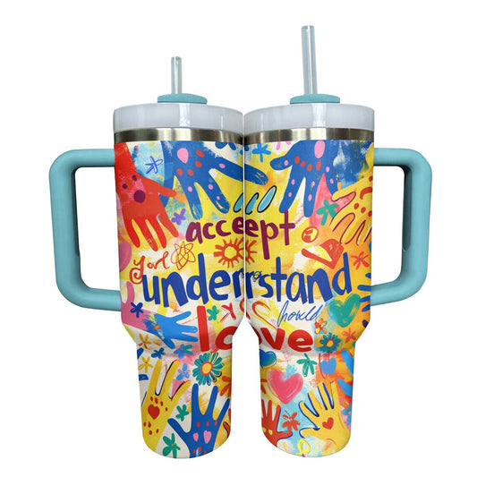 Shineful Tumbler Autism Accepct Love Sunshine